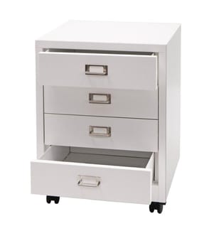 Piedistallo mobile JAM-L49 Cartella metallica 55x40x41 cm 4 cassetti
