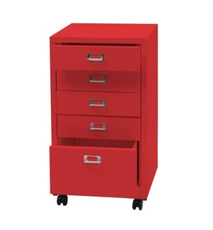 Piedistallo mobile JAM-L49 Cartella metallica 75x40x41 cm 5 cassetti