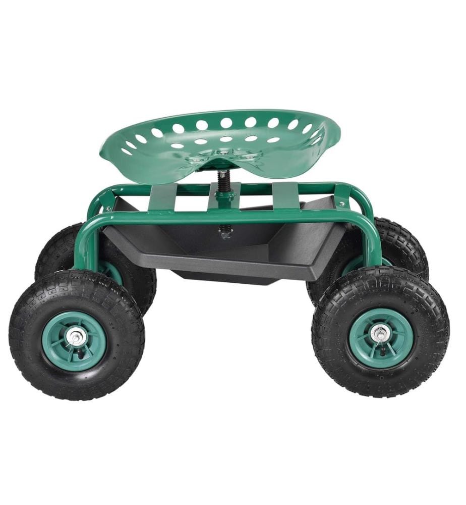 Siège de jardin mobile jusqu'à 135kg Vert