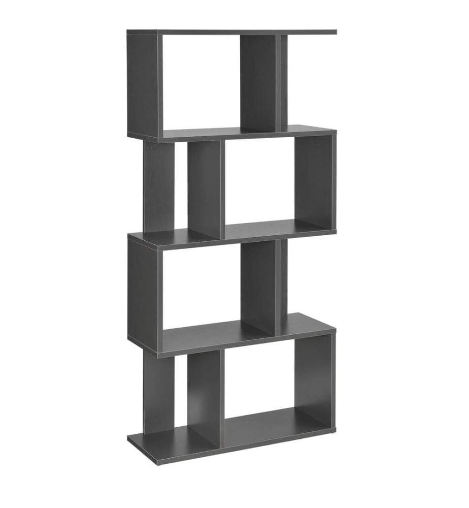 Libreria Brattahlid con 4 scomparti e 4 ripiani Grigio