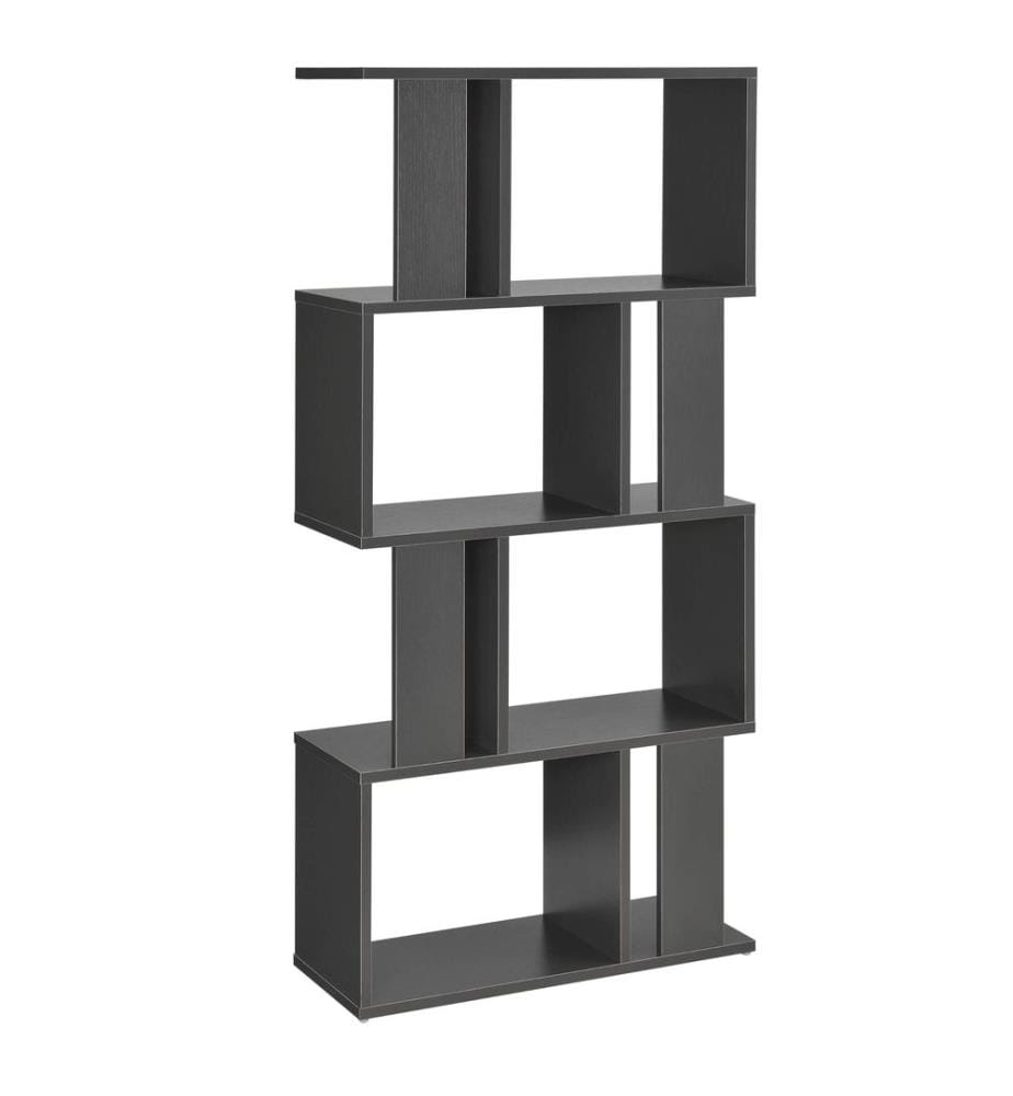 Libreria Brattahlid con 4 scomparti e 4 ripiani Grigio