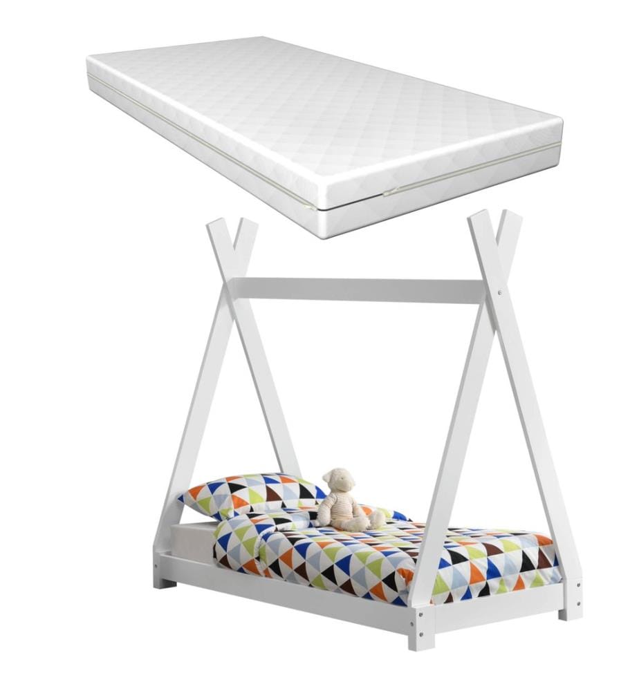 Kinderbett Onejda mit Matratze 70x140 cm