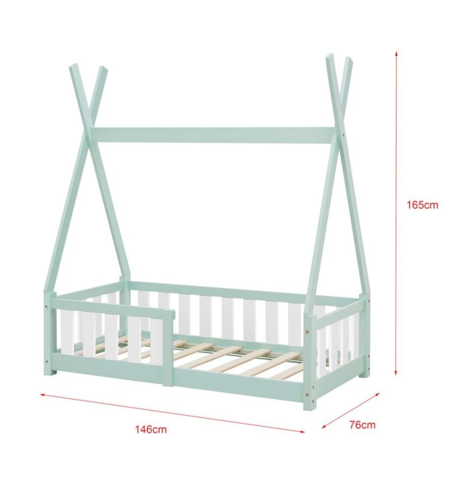Kinderbett Helsingborg 70x140 cm Mint