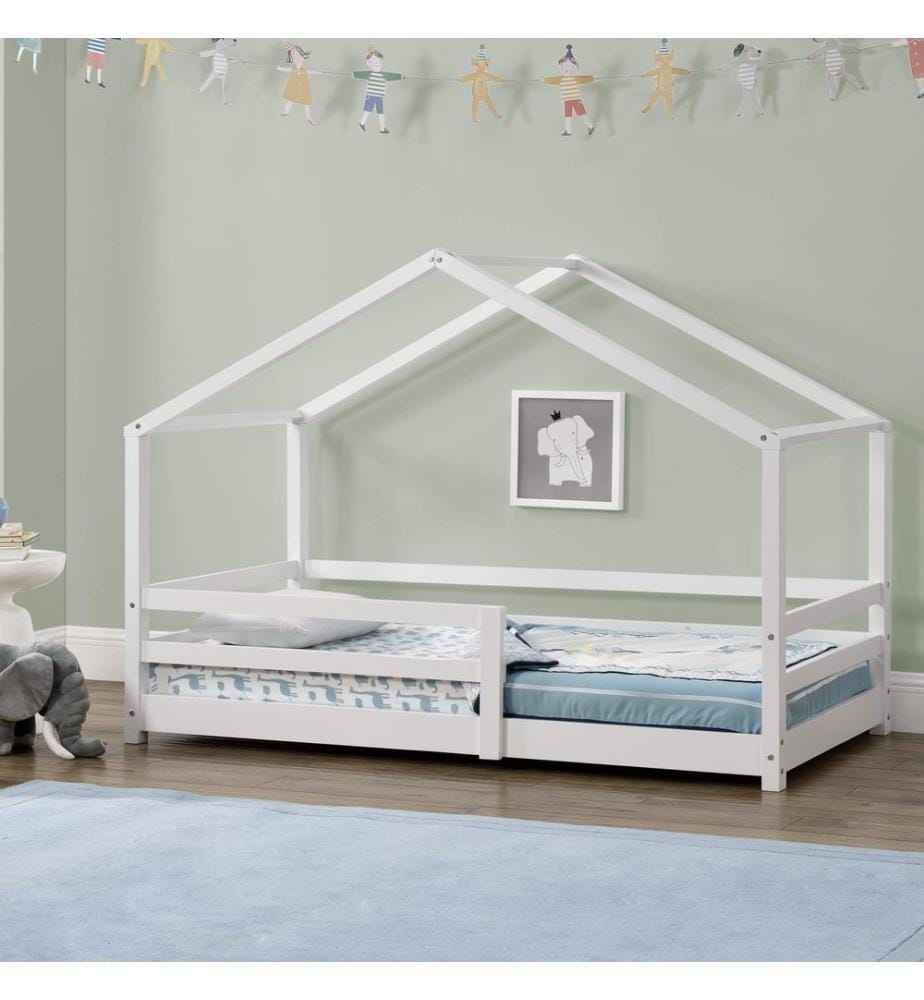 Kinderbett Knätten 90x200 cm mit Rausfallschutz