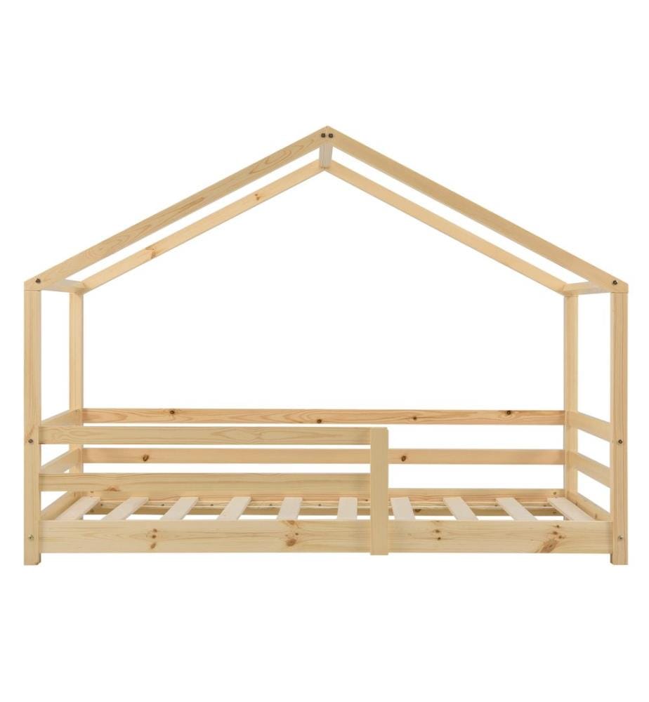 Kinderbett Knätten 90x200 cm mit Rausfallschutz Holz