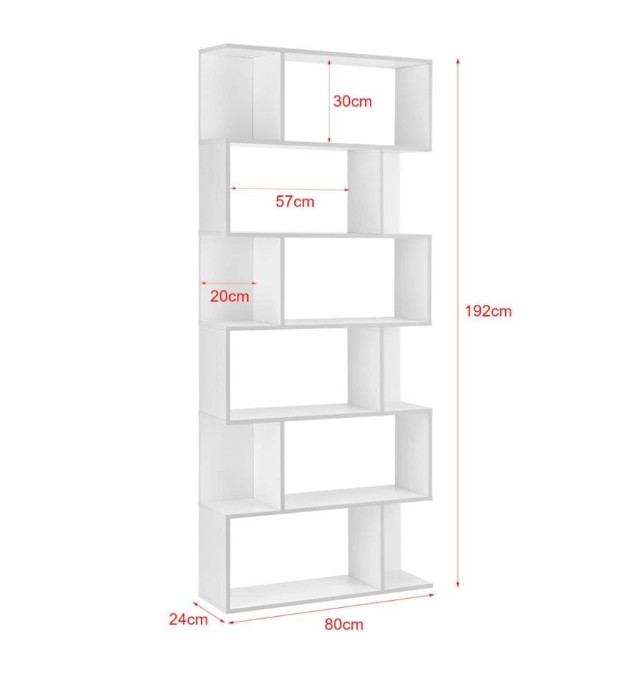 Libreria Borrby 192x80x24 cm Bianco