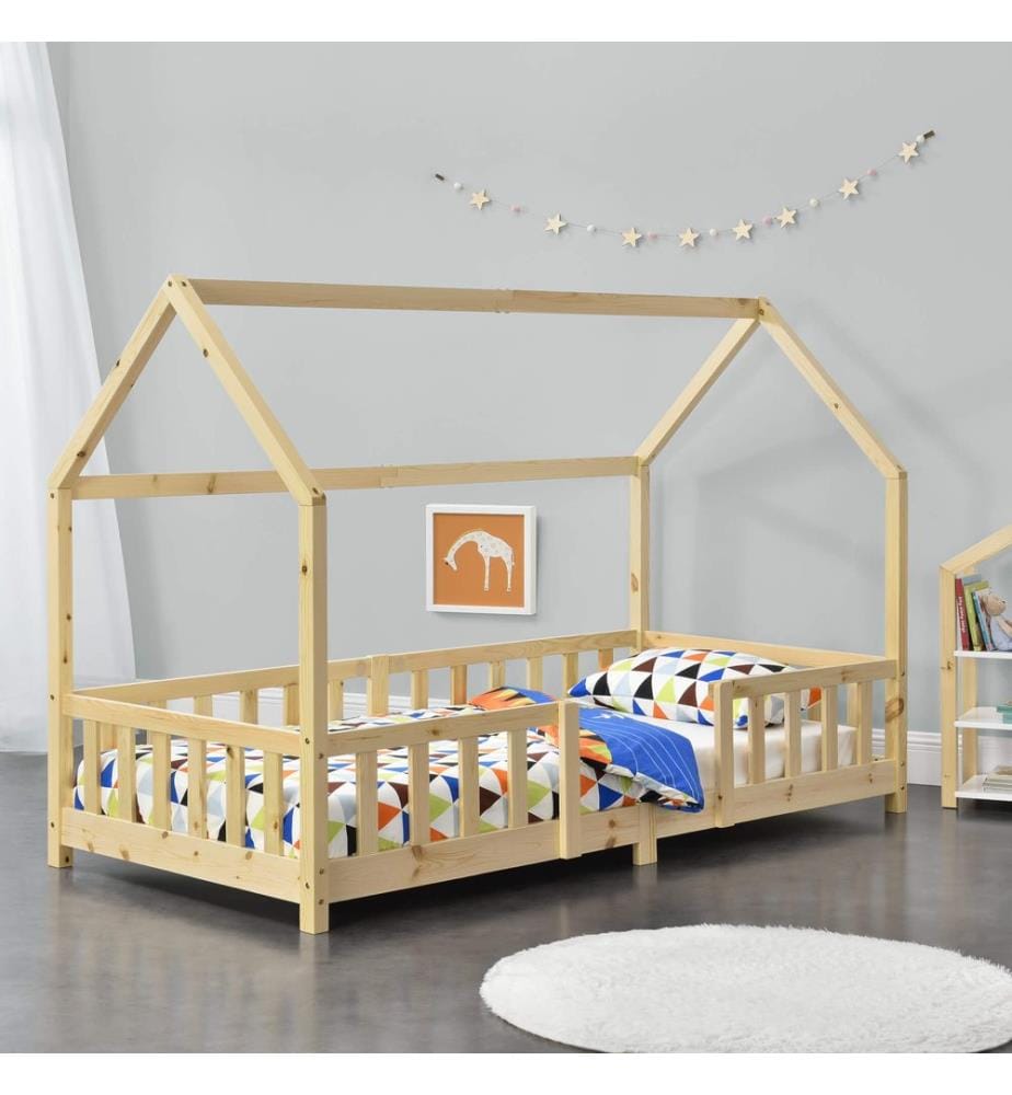 Kinderbett Sisimiut 90x200 cm mit Rausfallschutz