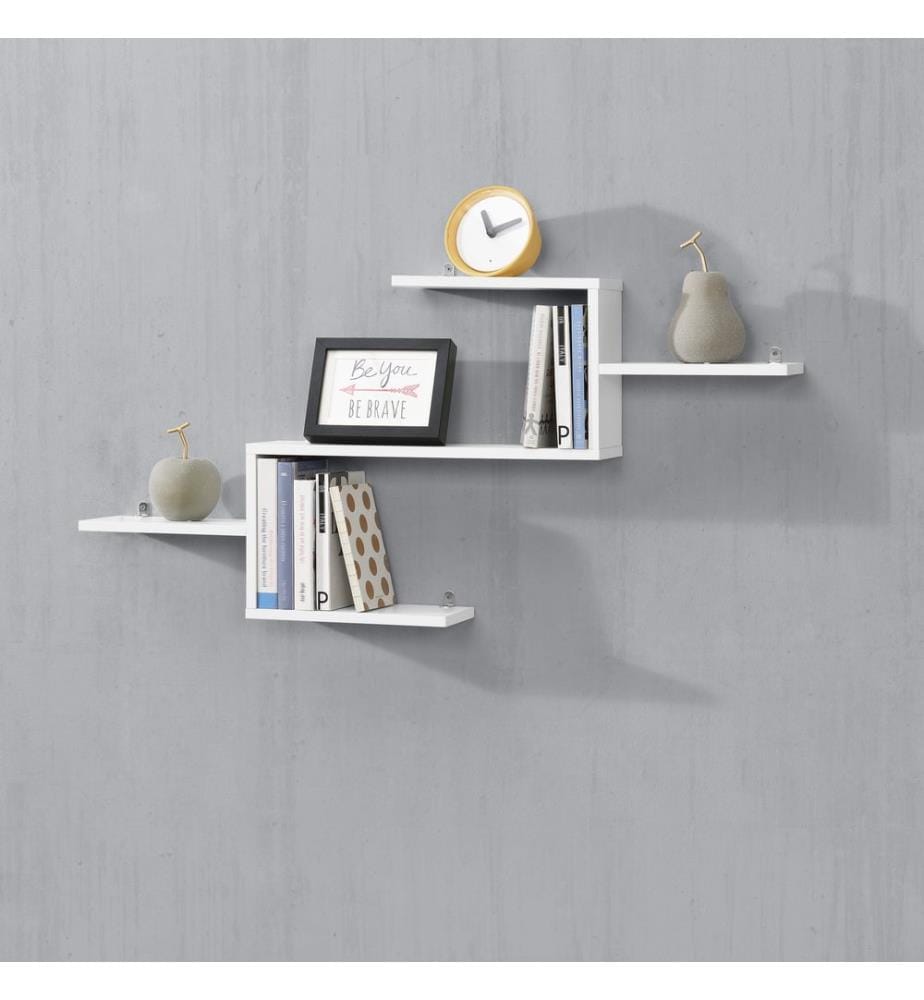 Scaffale scorrevole Flekkefjord 104x14,5x49,5 cm con 5 ripiani