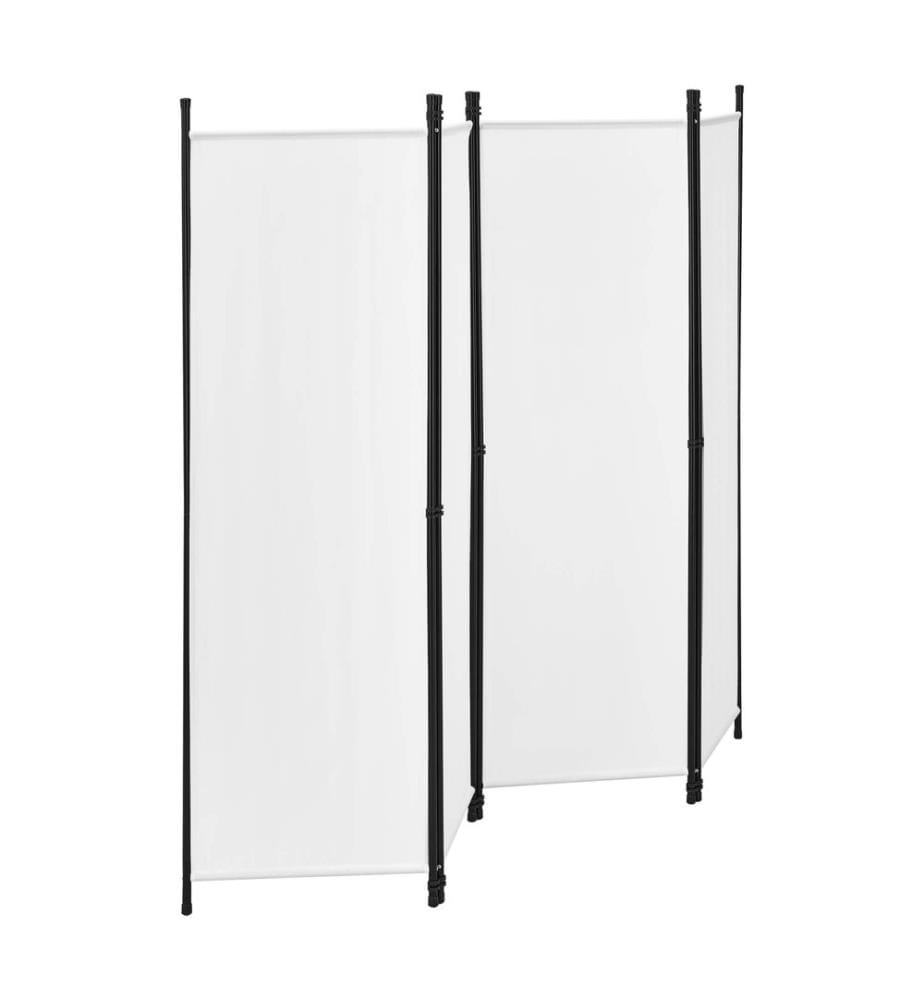 Paravent Séparation de pièce Huesca 4 éléments 200x171 cm Blanc