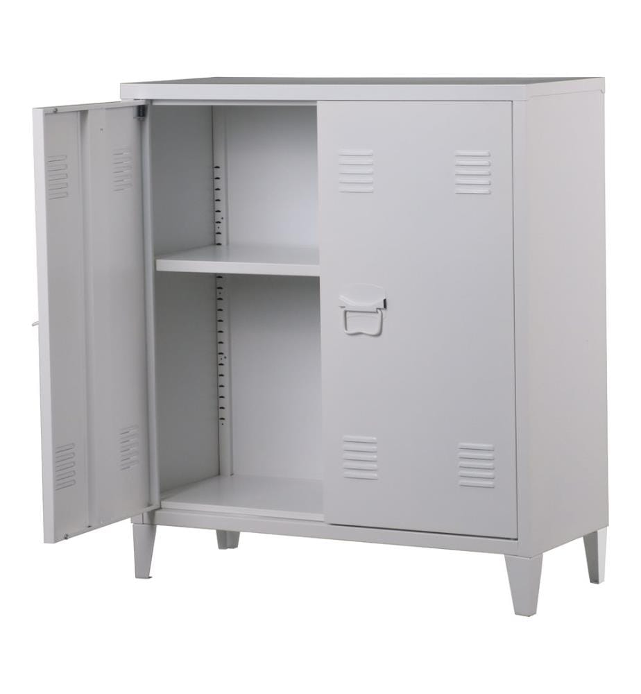 Armoire métallique Ko mmode Oripää 90x80x33 cm Blanc