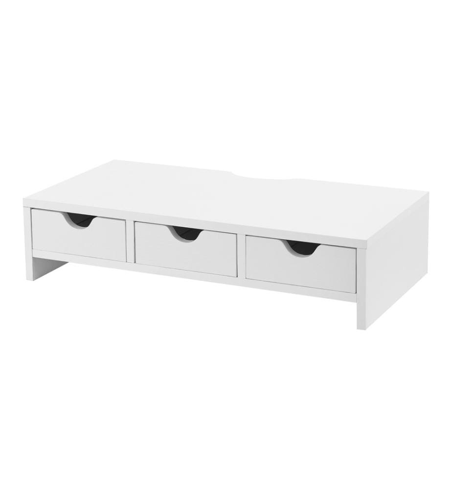 Supporto per monitor Ruovesi 12x51x25 cm Bianco