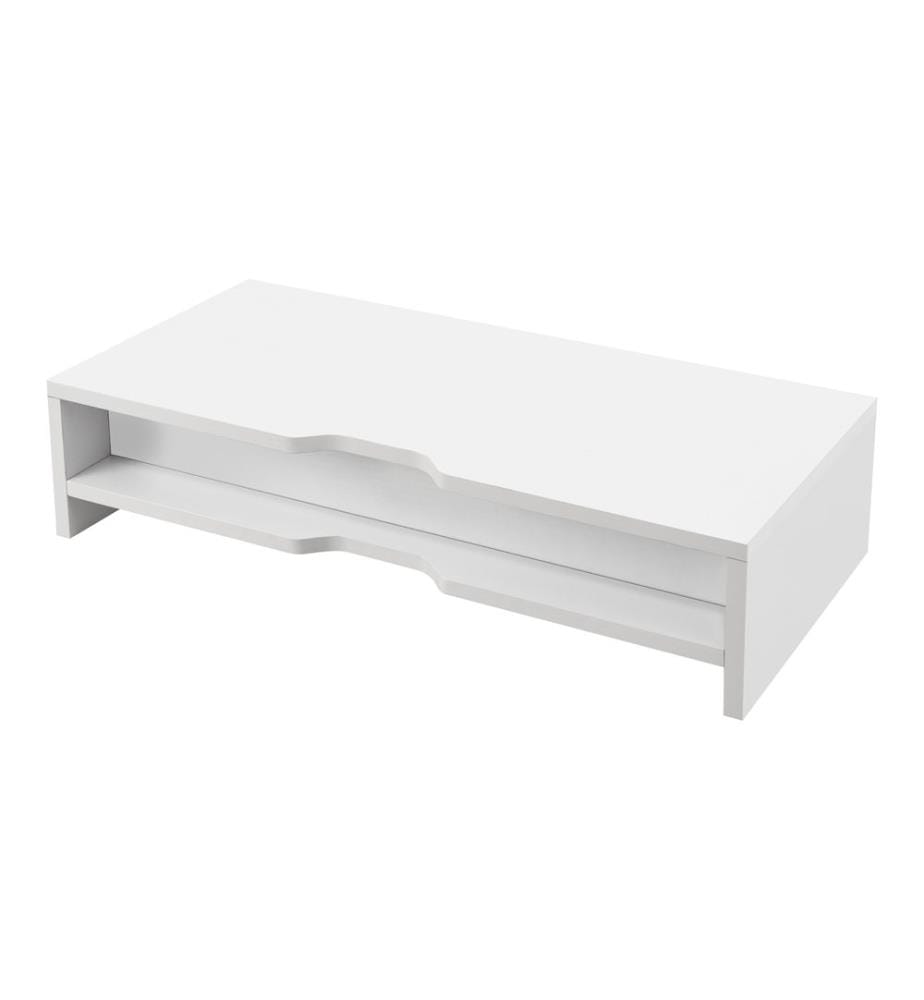 Supporto per monitor Ruovesi 12x51x25 cm Bianco
