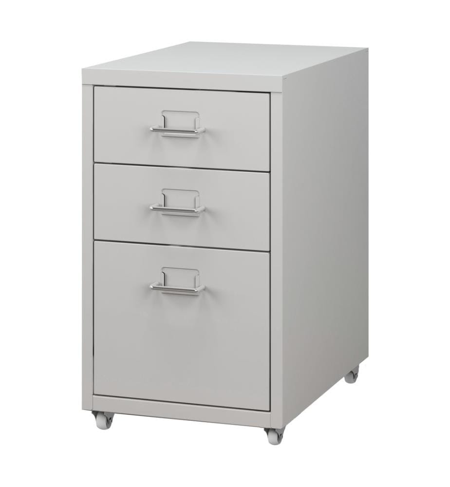 Rollcontainer Kökar Stahl mit 3 Schubladen Weiss