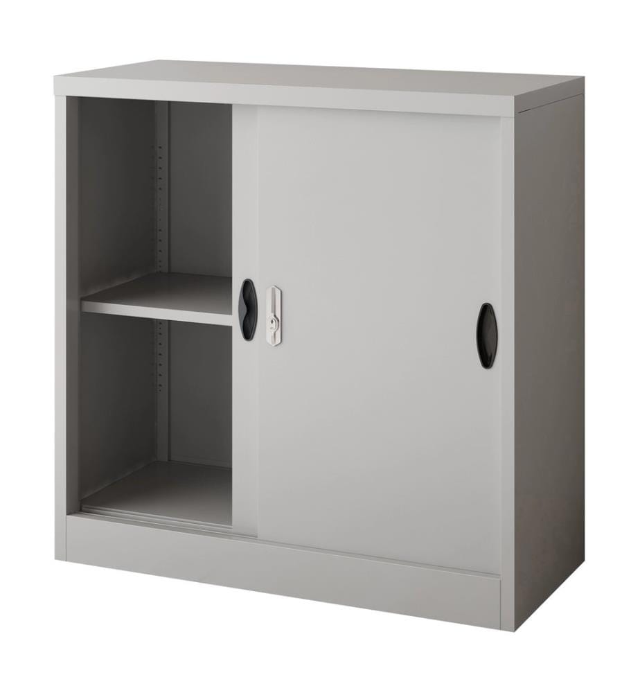 Armoire à dossiers Rieti acier 90x40x90 cm gris clair