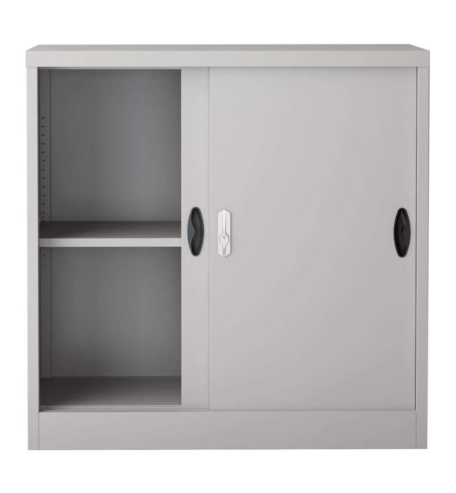 Armoire à dossiers Rieti acier 90x40x90 cm gris clair