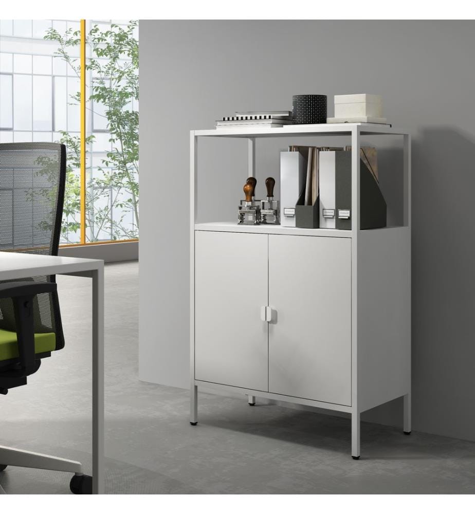 Aktenschrank Hailuoto 70x40x110 cm Hellgrau