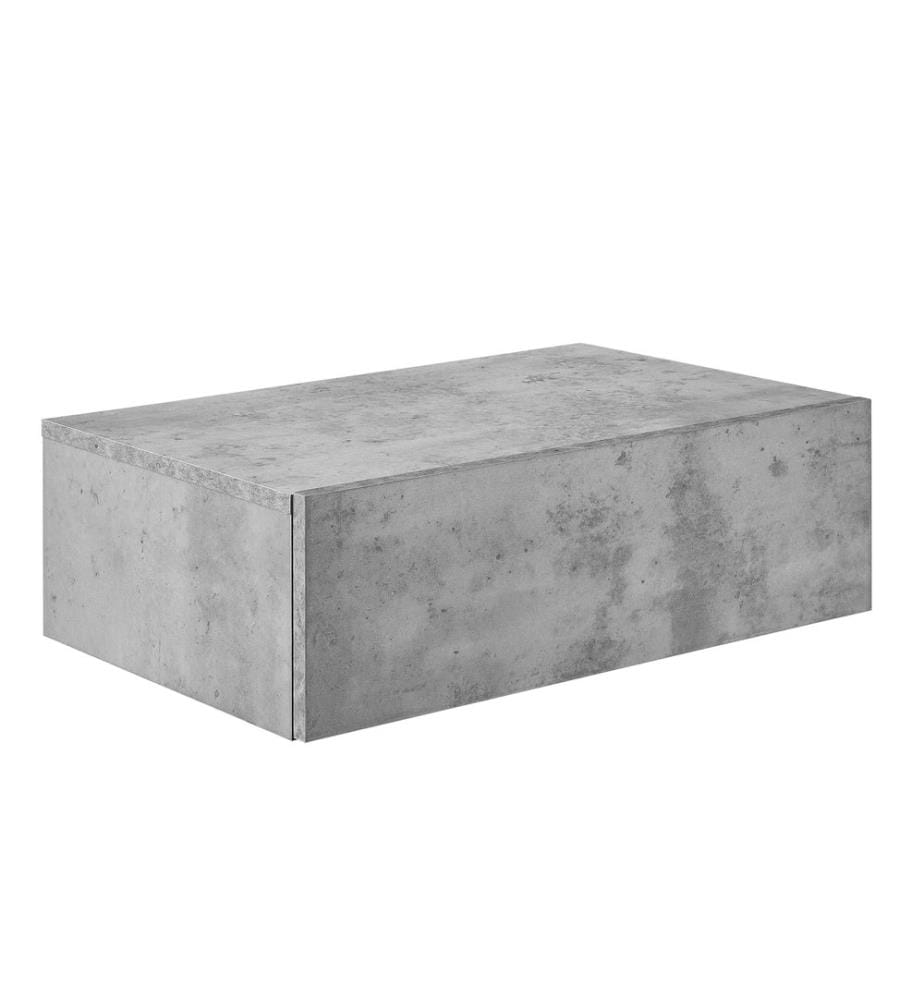 Wandregal Madison mit Schublade Beton-Optik 46x30x15 cm