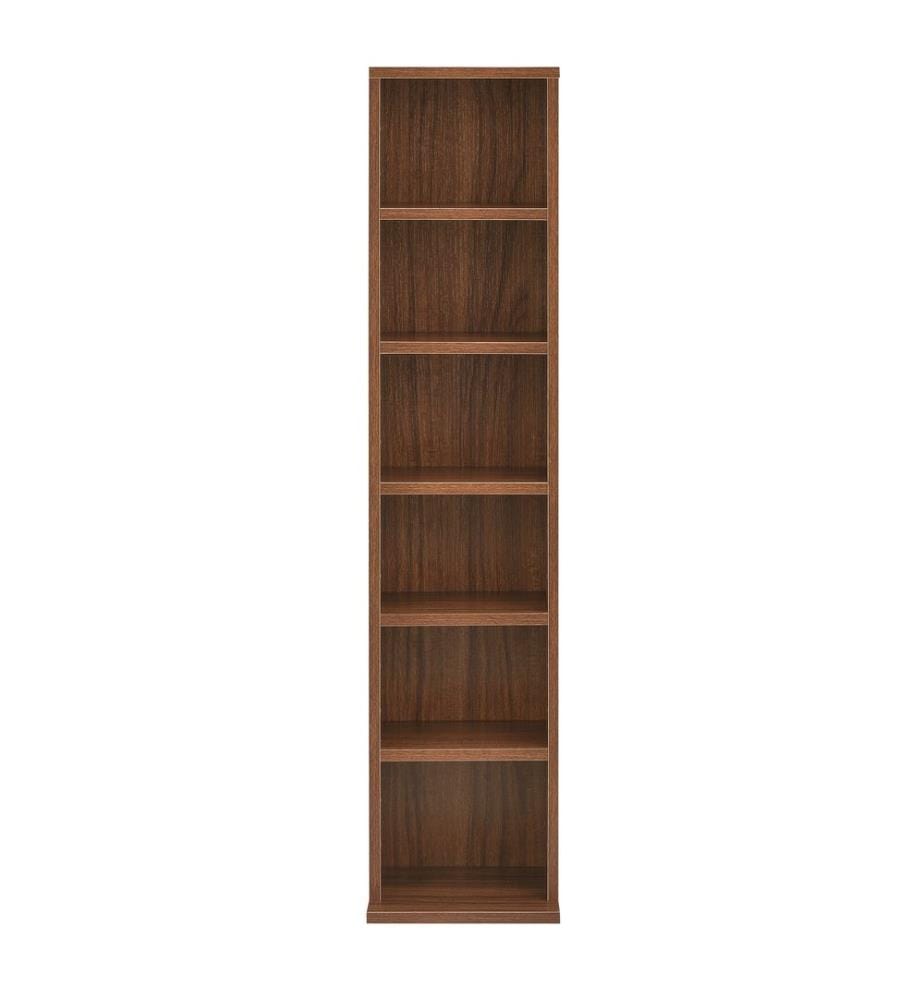 Standregal Norman CD Regal mit 6 Fächern Walnussimitat