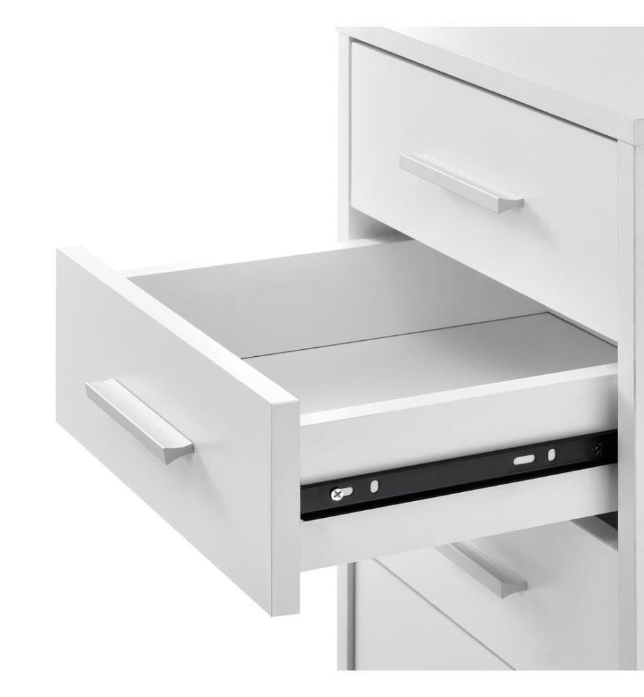 Rollcontainer Stockholm 63x33x38 cm mit 5 Schubladen Weiss
