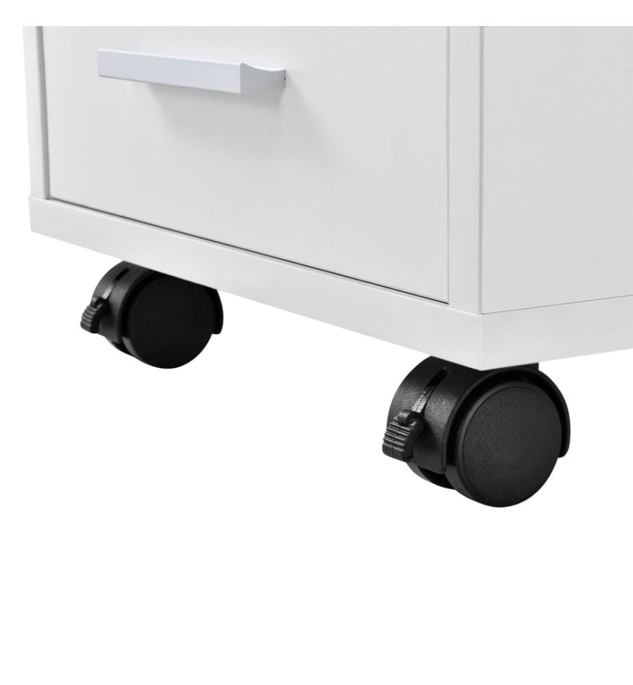 Rollcontainer Stockholm 63x33x38 cm mit 5 Schubladen Weiss