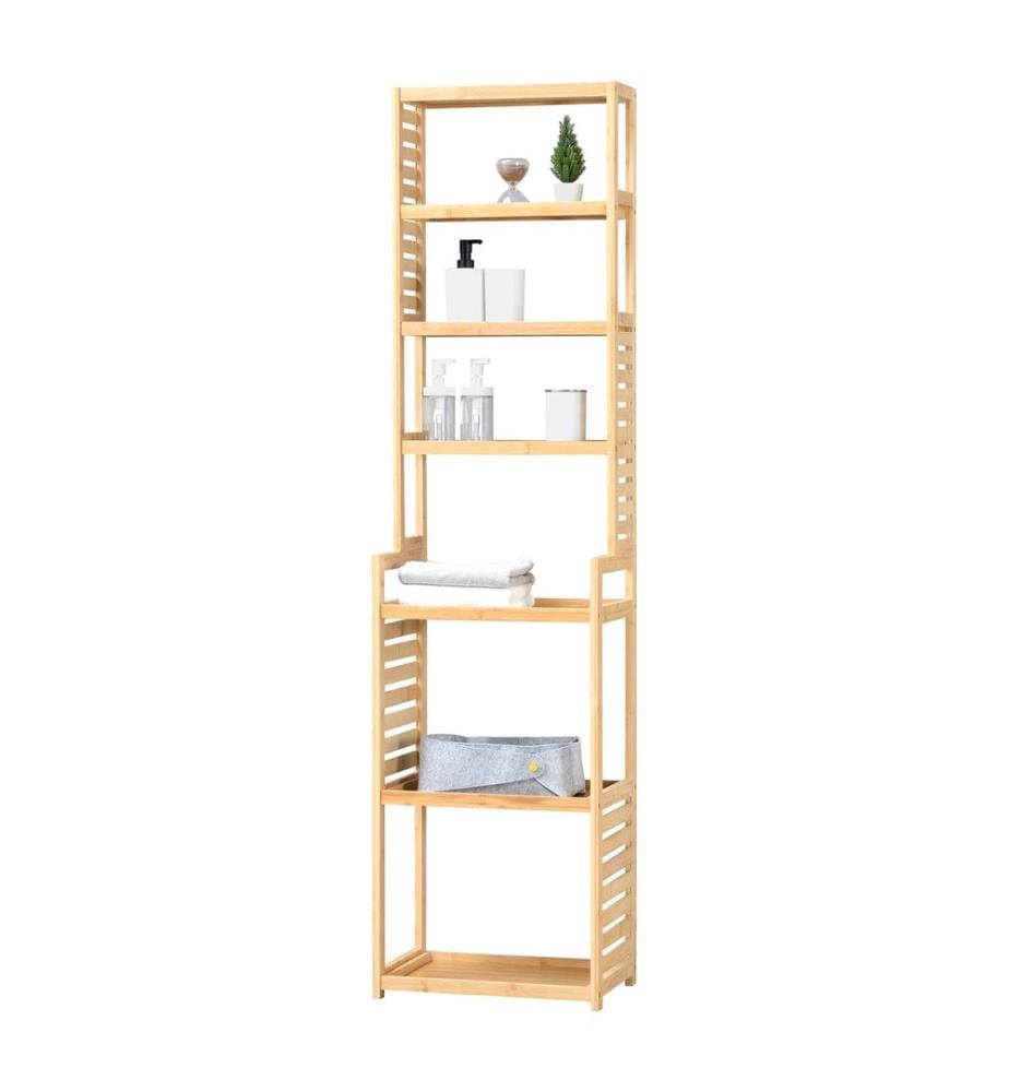 Standregal 165x42x28 cm Bambus Natur