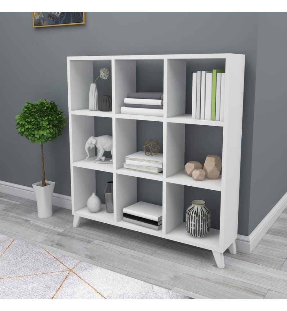 Scaffale a terra Tristur 88x88x20 cm Bianco