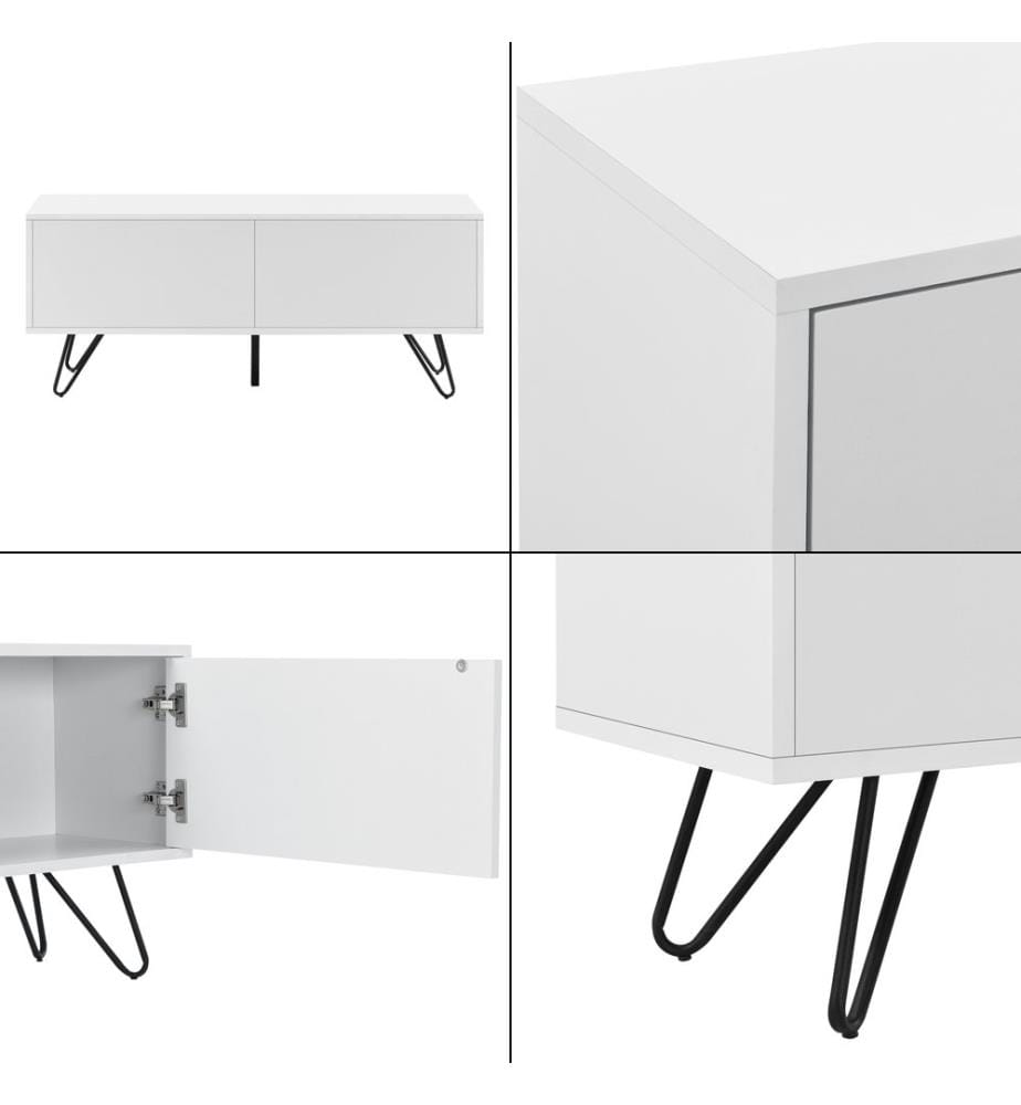 Buffet Bollebygd 46.5x110x30 cm blanc