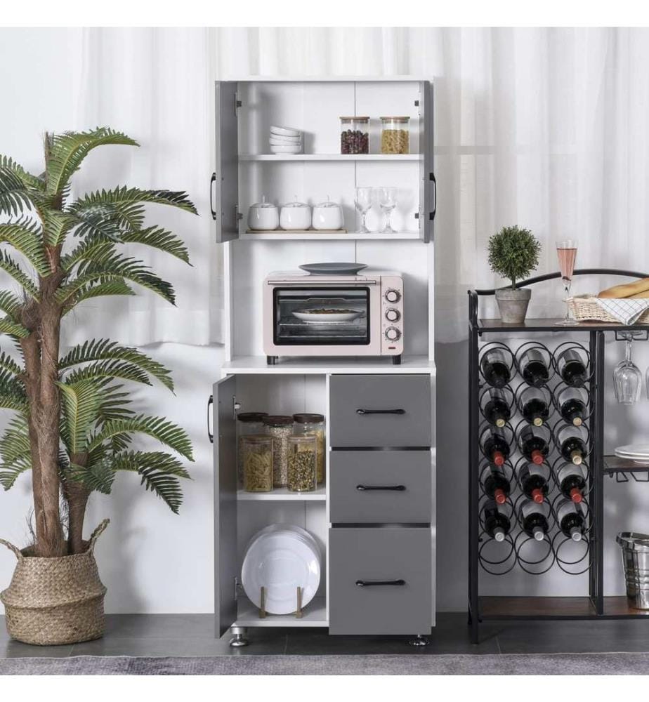 Mobile da cucina a 2 ante Scaffale Scaffale per microonde Buffet