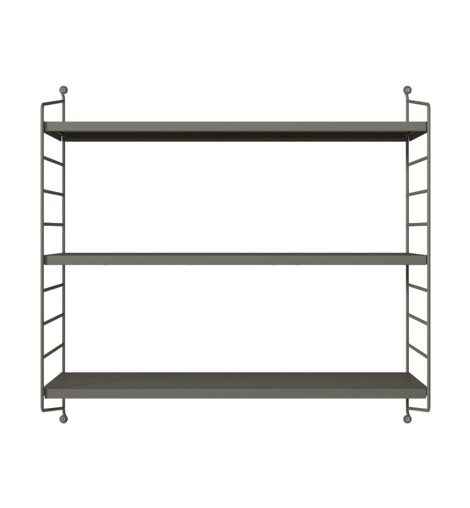 Scaffale a parete modulare Chicago antracite