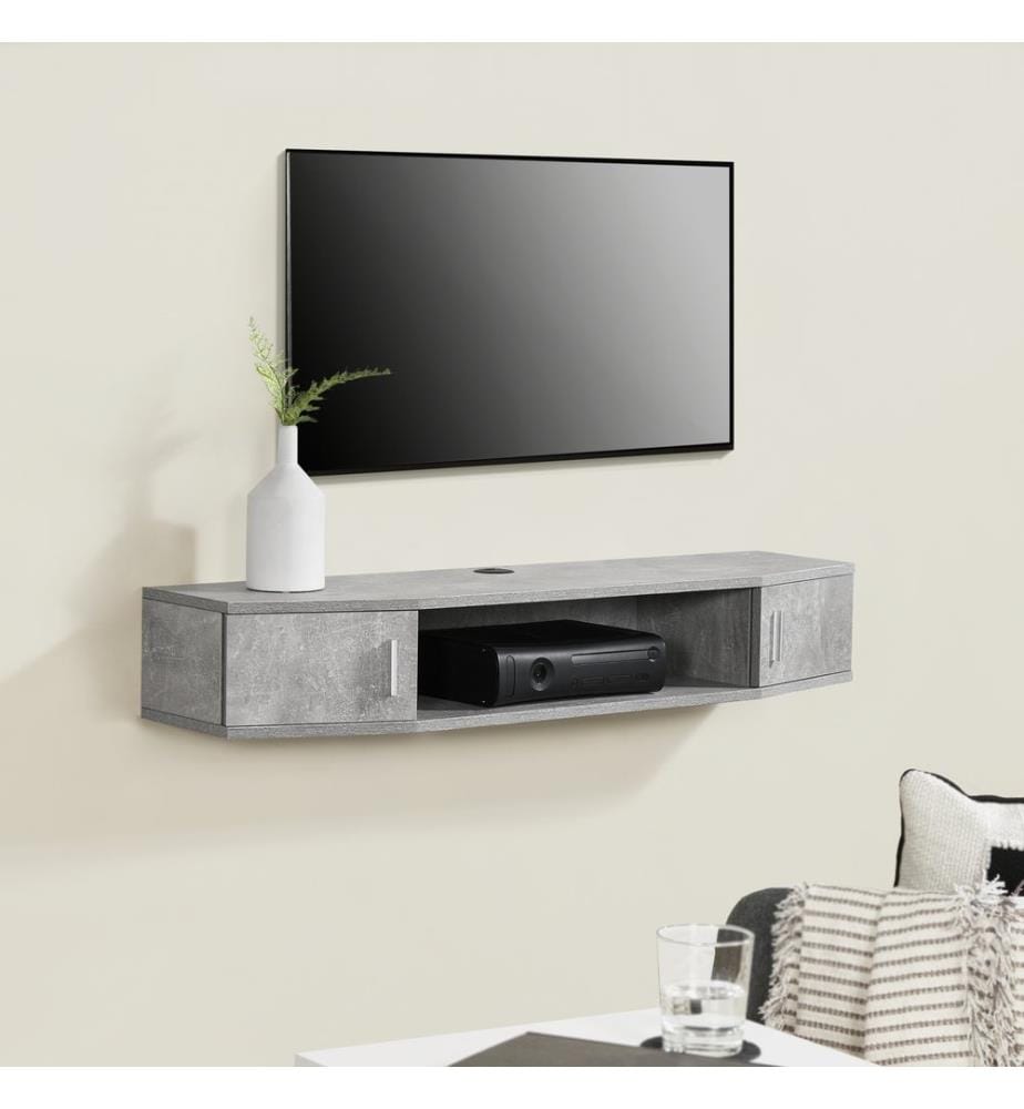 TV-Wandregal Houston Beton-Optik