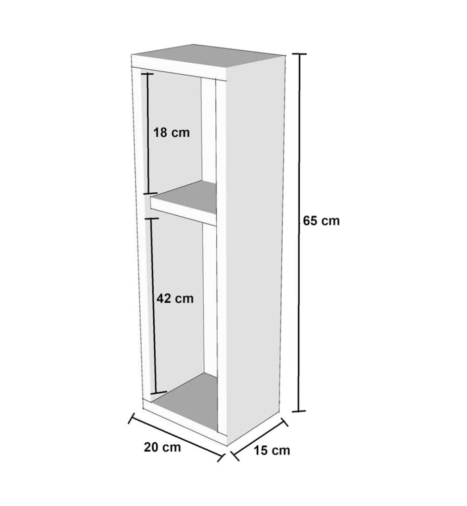 Wandregal Phoenix Weiss 65x20x15 cm