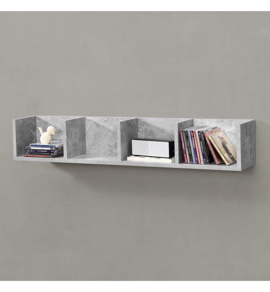 Étagère murale Tucson aspect béton 95x17x16.5 cm