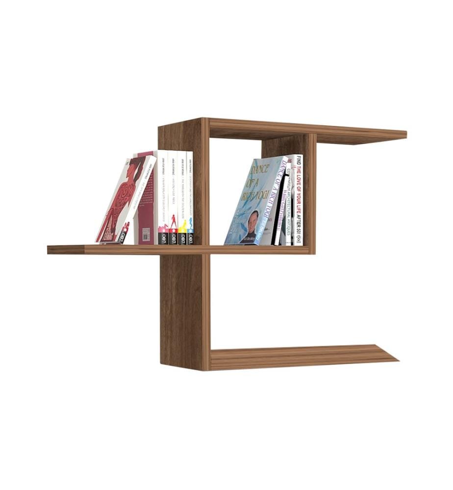 Wandregal Washington D.C. Eiche-Optik Dunkel 75x22x50 cm