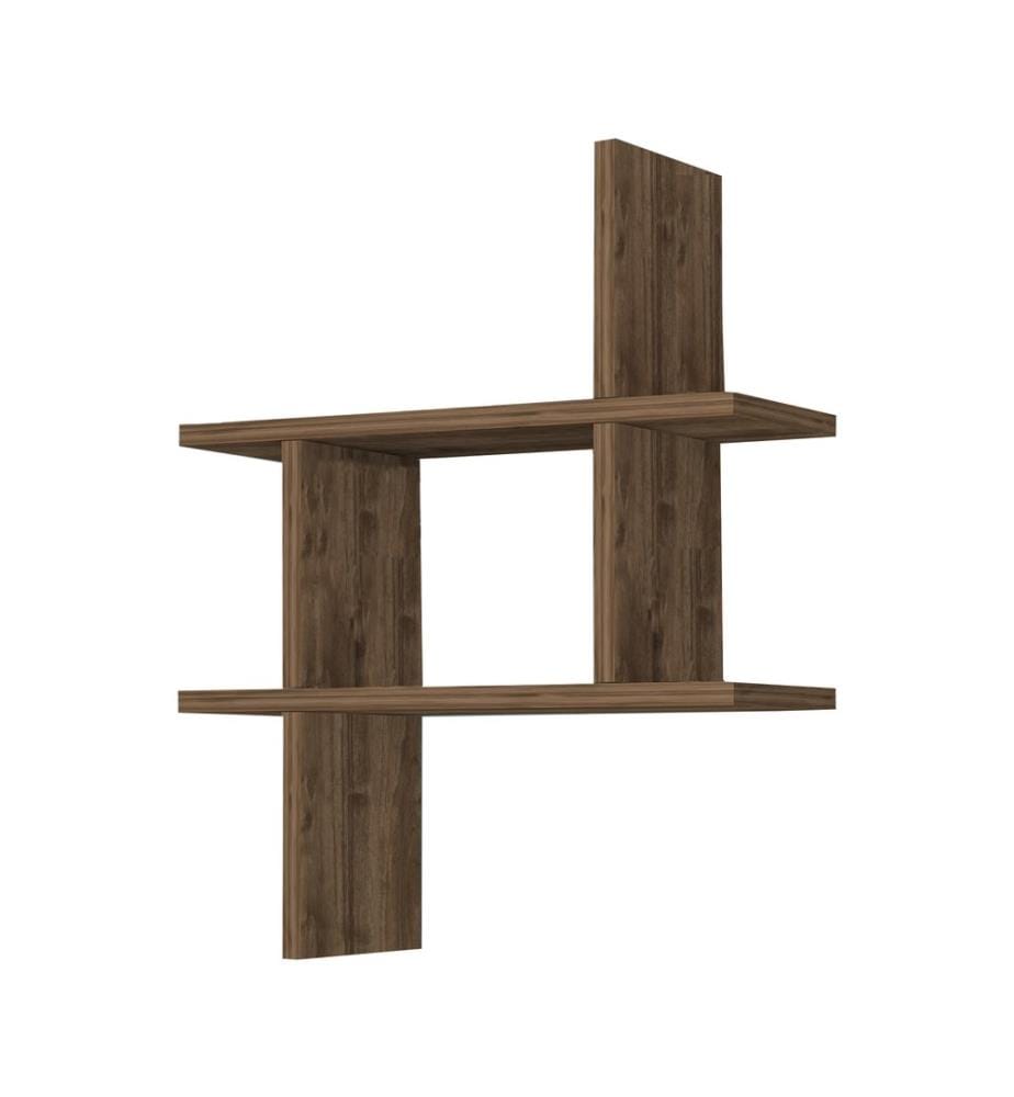 Wandregal Columbus Eiche-Optik Dunkel 50x15x50 cm