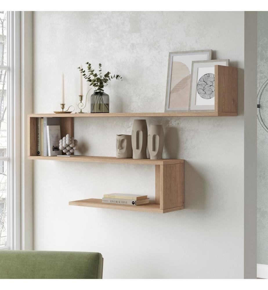 Wall shelf Saint Paul oak 120x14.5x71.5 cm