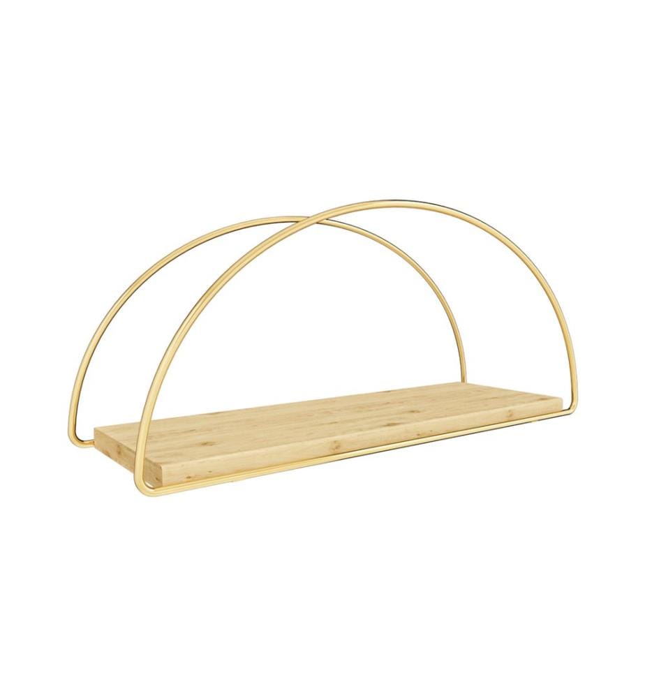 Wandregal Salem Goldfarben 39x16x17 cm