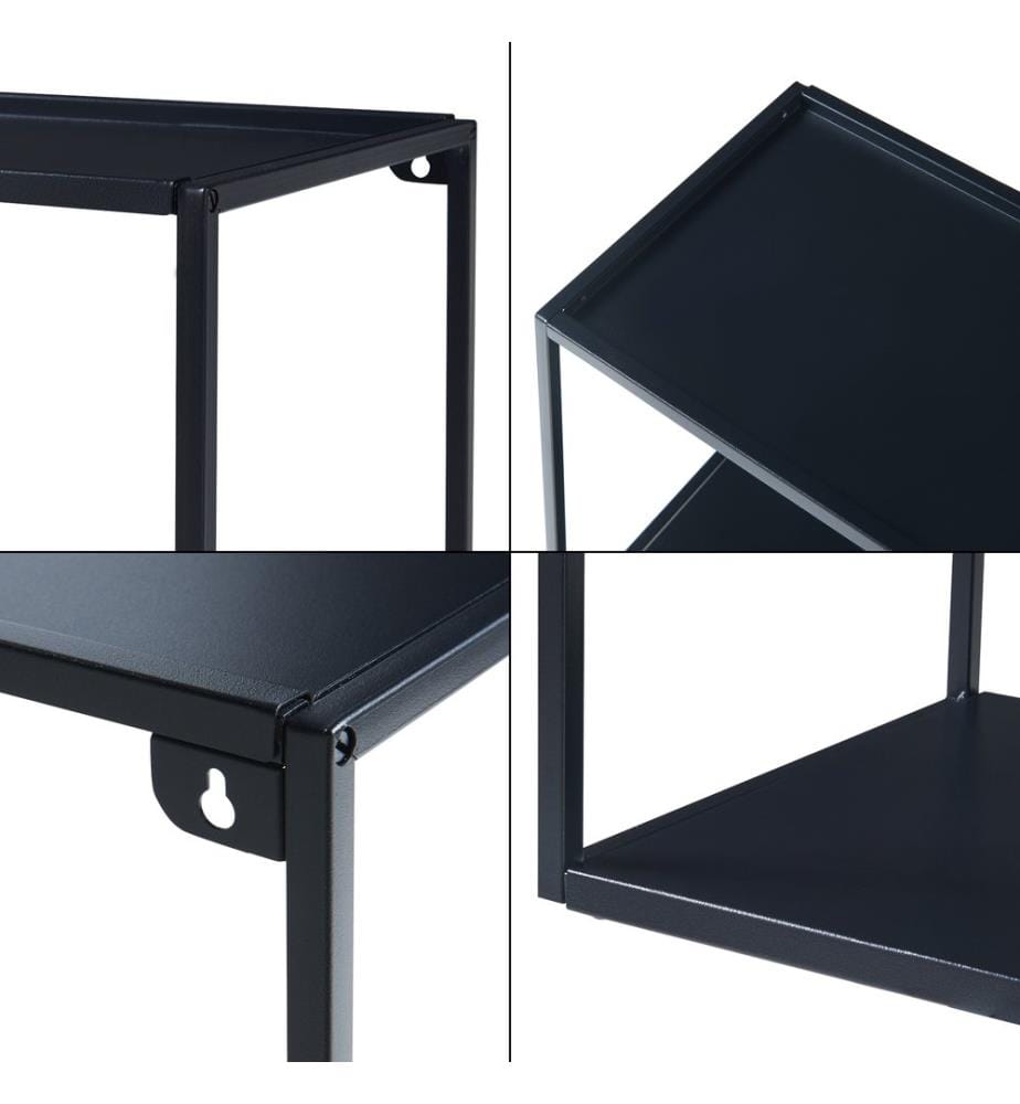 Wandregal Augusta Schwarz 60x25x35 cm