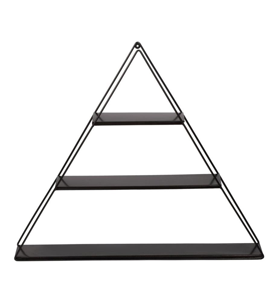 Wall shelf St. Louis black pyramid shape 70x9x59 cm