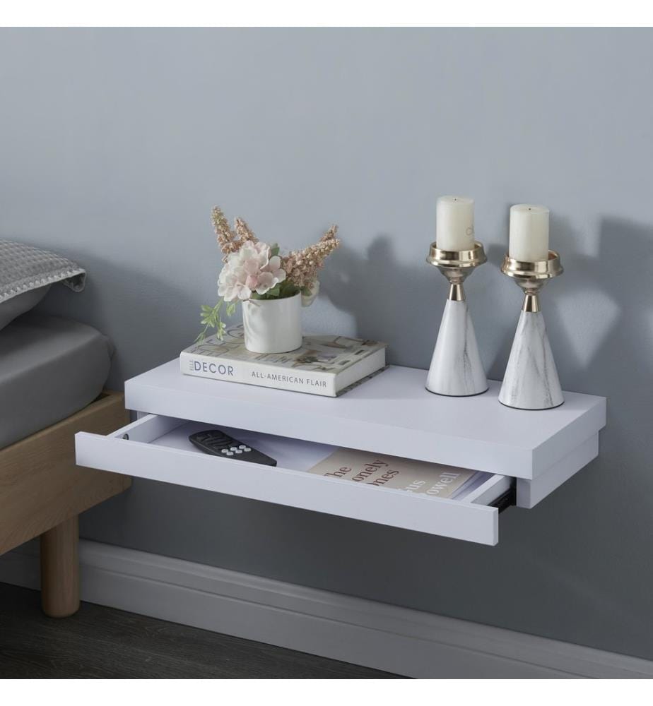 Karkkila wall shelf with drawer White