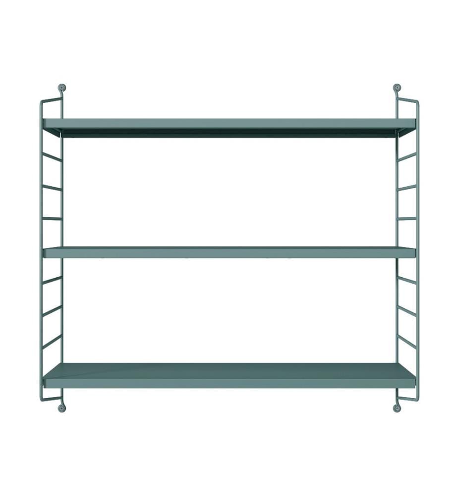 Modulares Wandregal Strängnäs Graublau matt