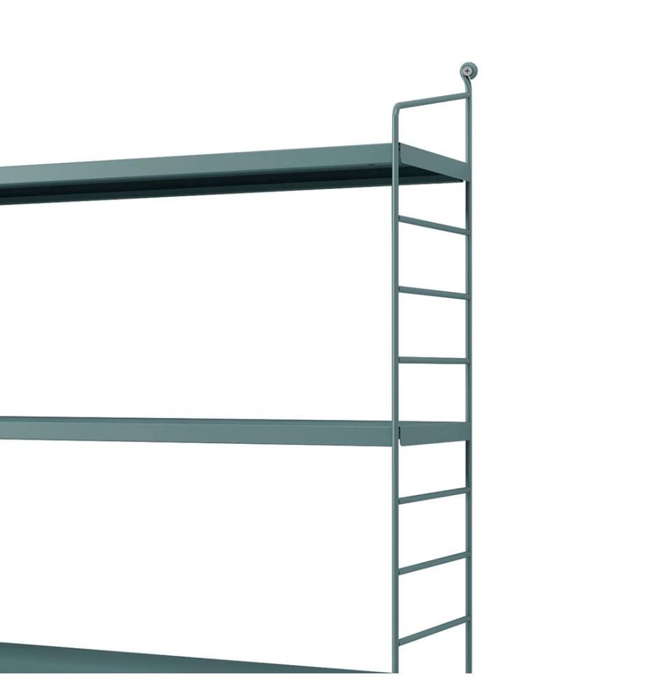 Modulares Wandregal Strängnäs Graublau matt