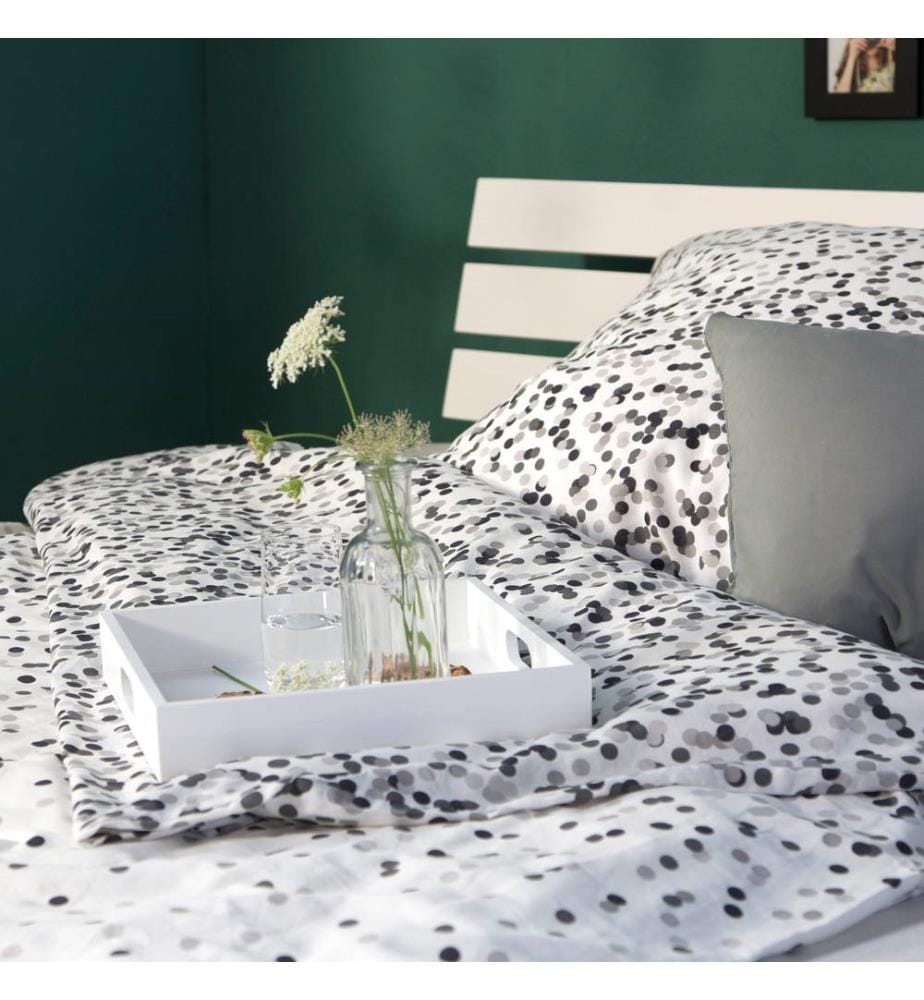 Lit simple en bois 90x200 cm Blanc