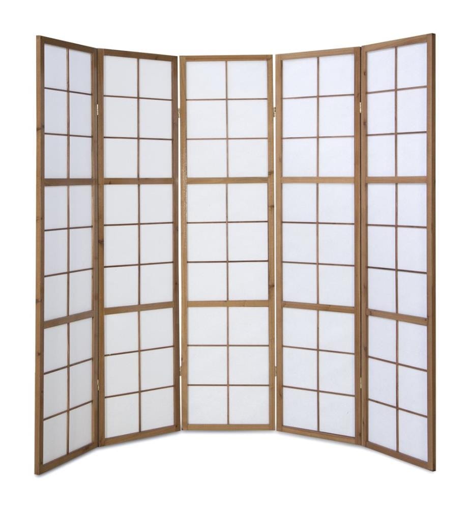 Divisorio in legno 5 pezzi marrone