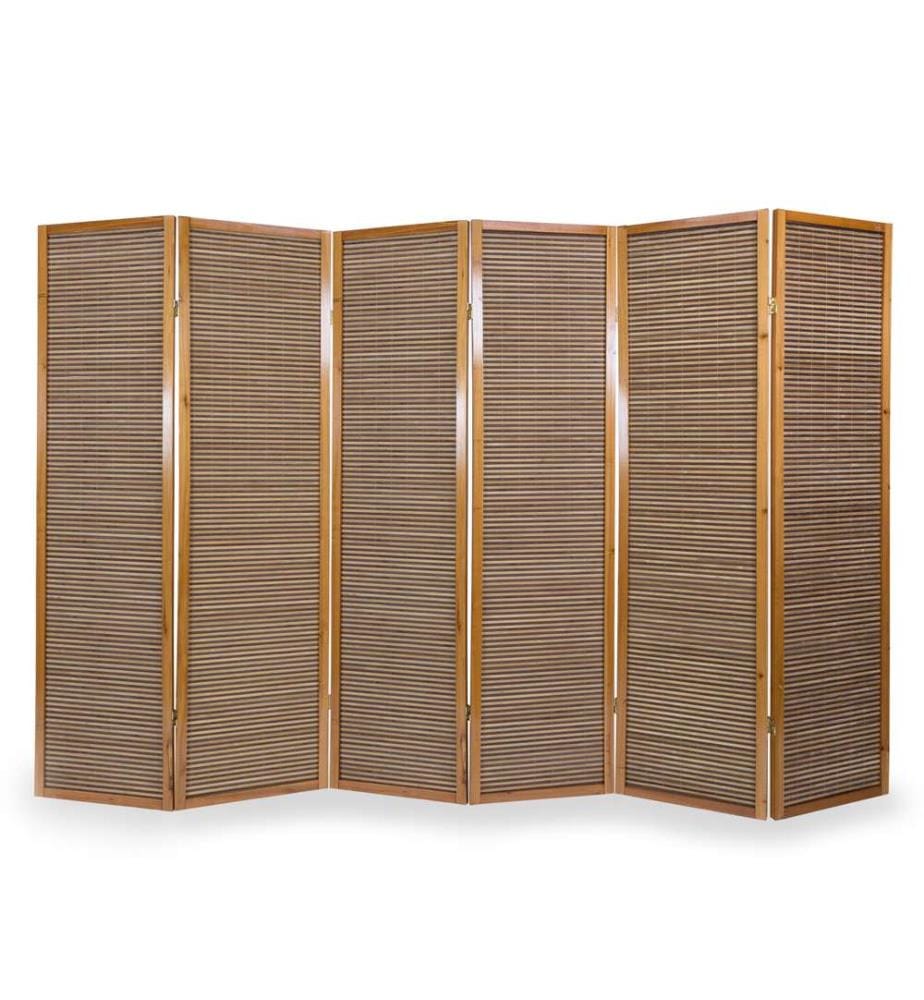 Divisorio in legno 6 pezzi marrone