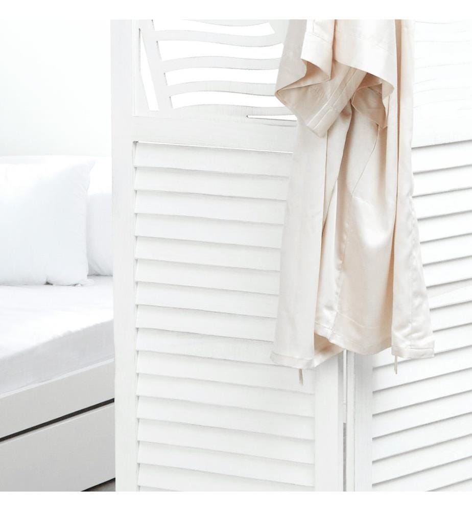 Divisorio per 3 pezzi in legno bianco