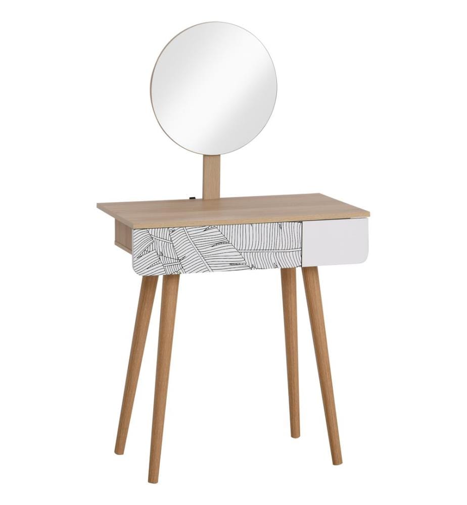 Coiffeuse Table de maquillage avec miroir et tiroir