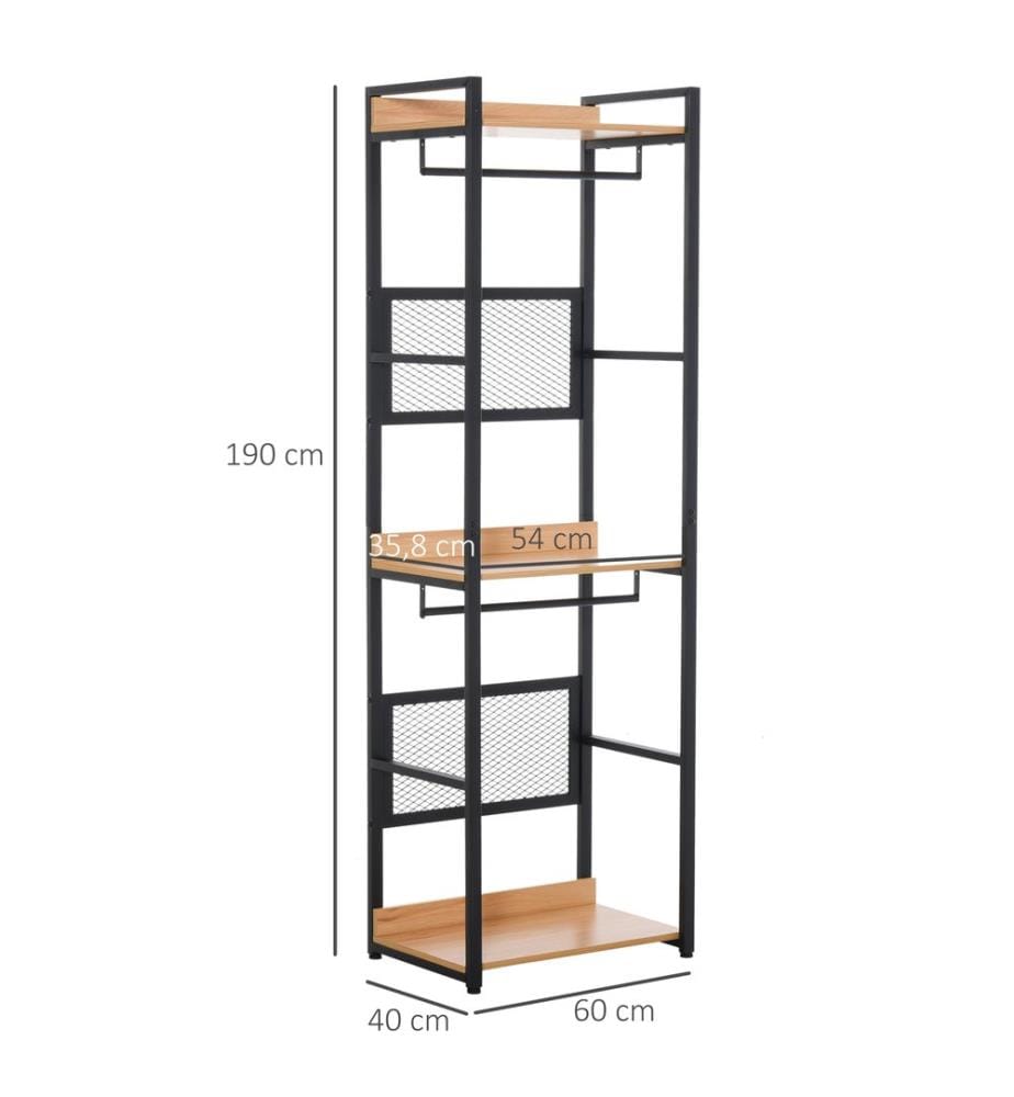 Coat rack Clothes rack Standing shelf comforter 60 cm