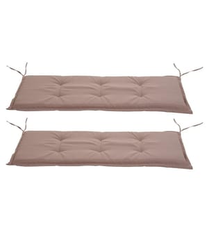 2x cuscino per panca da giardino Cuscino per panca L: 120 cm Beige
