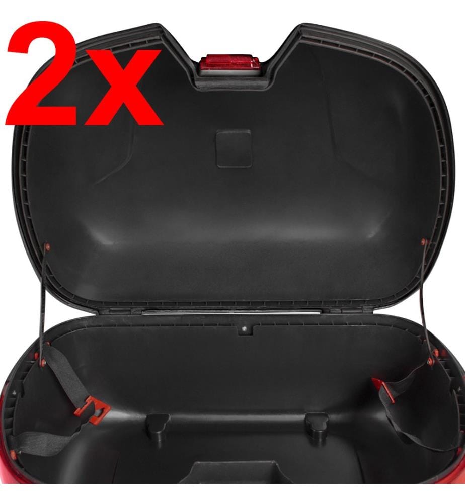 2 top cases 49 L - noir