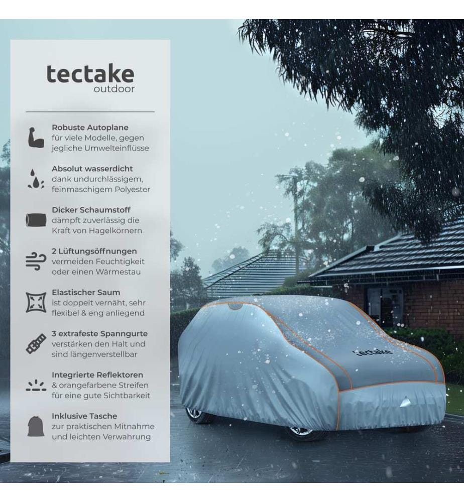 Telone auto antigrandine impermeabile traspirante - SUV VAN SMALL 520 x 185 x 145 cm